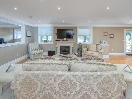 4987 Fourth Line, Erin, ON - Indoor Photo Showing Living Room With Fireplace