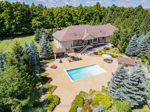 4987 Fourth Line, Erin, ON - Outdoor With In Ground Pool With View