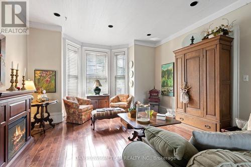 11 Isabel Street, Belleville, ON - Indoor Photo Showing Living Room With Fireplace