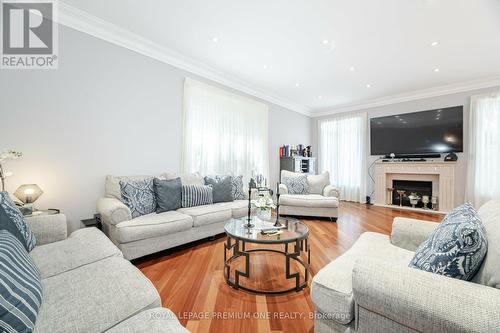 350 Via Romano Boulevard, Vaughan, ON - Indoor Photo Showing Living Room With Fireplace