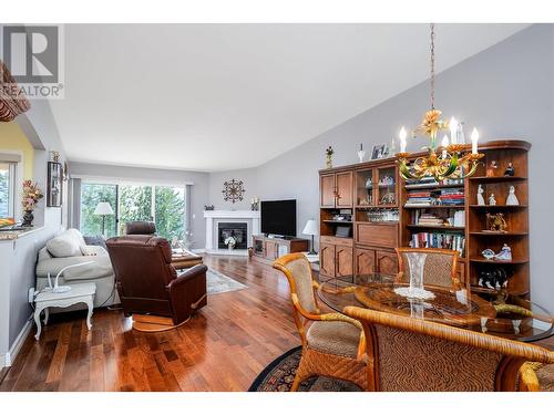 4450 Ponderosa Drive Unit# 201, Peachland, BC - Indoor Photo Showing Living Room With Fireplace