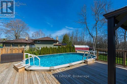 20 Rockhill Court, Belleville, ON - Outdoor With Above Ground Pool With Deck Patio Veranda