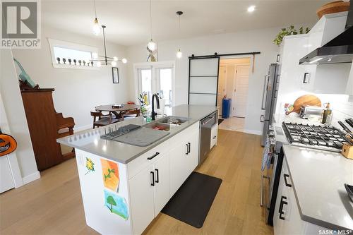 2609 Cameron Street, Regina, SK - Indoor Photo Showing Kitchen With Double Sink With Upgraded Kitchen