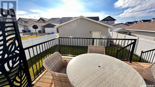 8869 Herman Crescent, Regina, SK - Outdoor With Deck Patio Veranda With Exterior