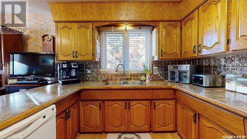 335 Argyle Street N, Regina, SK - Indoor Photo Showing Kitchen With Double Sink