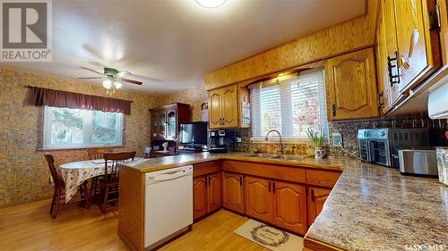 335 Argyle Street N, Regina, SK - Indoor Photo Showing Kitchen With Double Sink