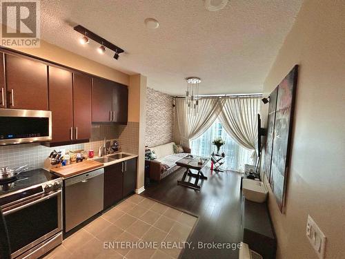 2906 - 18 Harbour Street, Toronto, ON - Indoor Photo Showing Kitchen With Double Sink