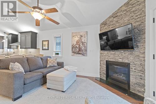 27 Forfar Street W, Haldimand, ON - Indoor Photo Showing Living Room With Fireplace