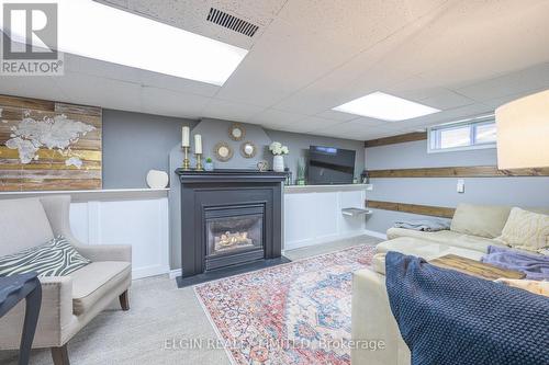 7 Francis Street N, St. Thomas, ON - Indoor Photo Showing Basement With Fireplace