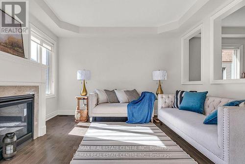 286 Etheridge Avenue, Milton, ON - Indoor Photo Showing Living Room With Fireplace