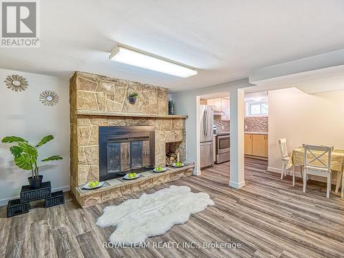 Bsmt - 104 Lewis Drive, Newmarket, ON - Indoor Photo Showing Living Room With Fireplace