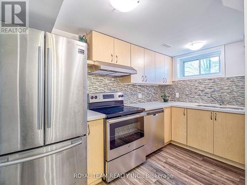 Bsmt - 104 Lewis Drive, Newmarket, ON - Indoor Photo Showing Kitchen With Stainless Steel Kitchen With Upgraded Kitchen