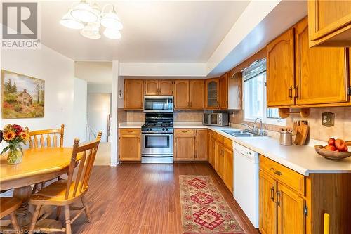 Virtually Staged - 71 Young Street, Dundalk, ON - Indoor Photo Showing Kitchen With Double Sink