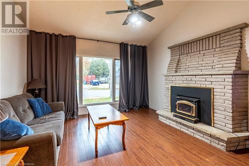 71 Young Street, Dundalk, ON - Indoor Photo Showing Living Room With Fireplace