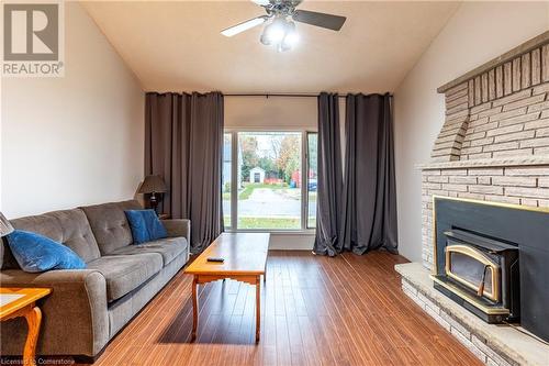 71 Young Street, Dundalk, ON - Indoor Photo Showing Living Room With Fireplace