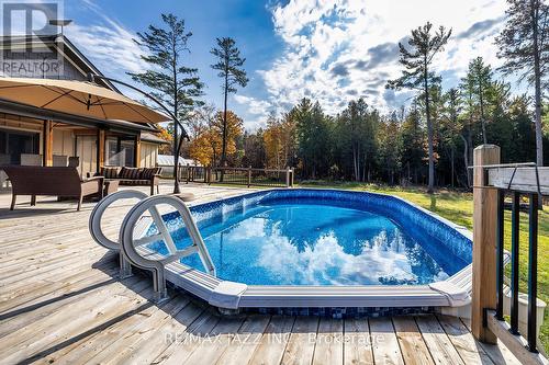 19 Ledge Road, Galway-Cavendish And Harvey, ON - Outdoor With Above Ground Pool With Deck Patio Veranda