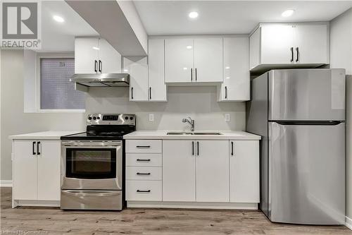 26 Tweedsdale Street Unit# Lower, Kitchener, ON - Indoor Photo Showing Kitchen With Stainless Steel Kitchen With Double Sink