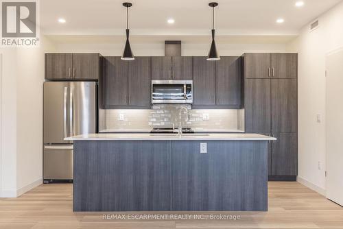 107 - 123 Lincoln Street, Welland, ON - Indoor Photo Showing Kitchen With Stainless Steel Kitchen With Upgraded Kitchen