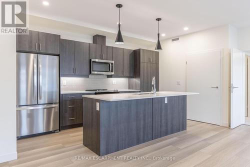 107 - 123 Lincoln Street, Welland, ON - Indoor Photo Showing Kitchen With Stainless Steel Kitchen With Upgraded Kitchen