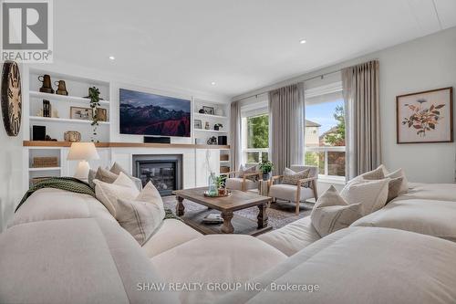 42 Grasswood Street, Kitchener, ON - Indoor Photo Showing Living Room With Fireplace