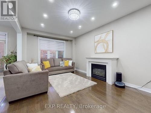 5 Ricardo Road, Brampton, ON - Indoor Photo Showing Living Room With Fireplace