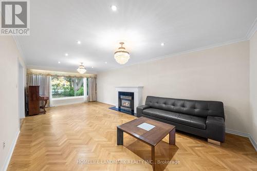 9 Silvergrove Road, Toronto, ON - Indoor Photo Showing Living Room With Fireplace