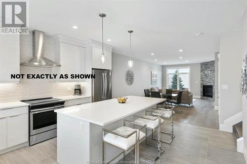 701 Brownstone Drive, Lakeshore, ON - Indoor Photo Showing Kitchen With Stainless Steel Kitchen With Upgraded Kitchen