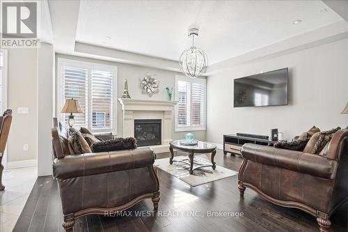 137 Stillwater Crescent, Hamilton, ON - Indoor Photo Showing Living Room With Fireplace