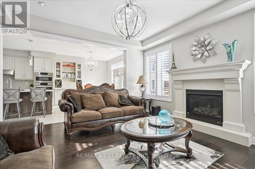 137 Stillwater Crescent, Hamilton, ON - Indoor Photo Showing Living Room With Fireplace