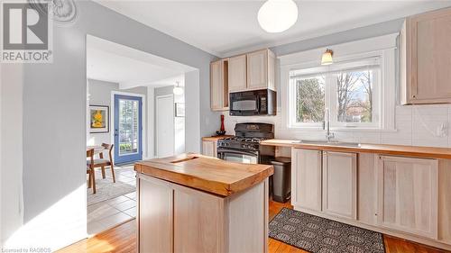 56 Bridge Street, Meaford, ON - Indoor Photo Showing Kitchen With Double Sink