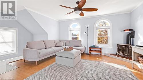 56 Bridge Street, Meaford, ON - Indoor Photo Showing Living Room With Fireplace