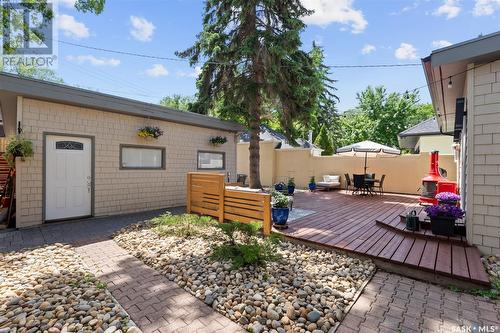 108 Saskatchewan Crescent W, Saskatoon, SK - Outdoor With Deck Patio Veranda With Exterior