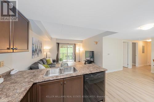 105 - 645 St David Street S, Centre Wellington, ON - Indoor Photo Showing Kitchen With Double Sink