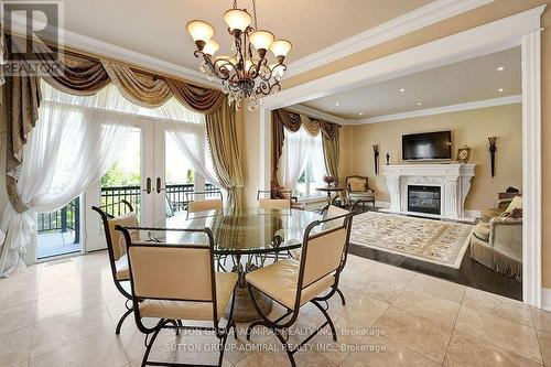 15 Day Lily Crescent, Richmond Hill, ON - Indoor Photo Showing Dining Room With Fireplace