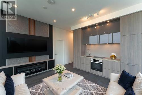 4203 - 15 Mercer Street, Toronto, ON - Indoor Photo Showing Living Room With Fireplace