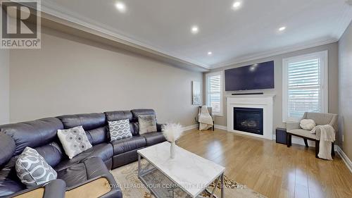 32 Albert Roffey Crescent, Markham, ON - Indoor Photo Showing Living Room With Fireplace