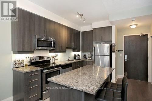 1021 - 1185 The Queensway, Toronto, ON - Indoor Photo Showing Kitchen With Stainless Steel Kitchen With Upgraded Kitchen