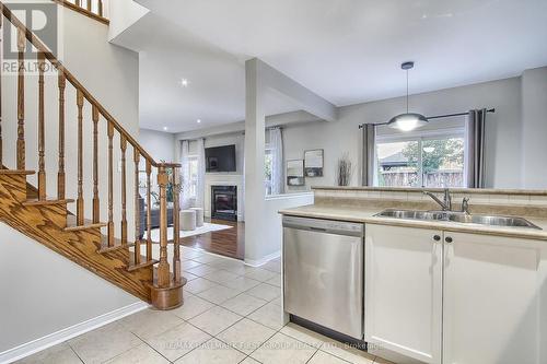 127 Decourcy-Ireland Circle, Ajax, ON - Indoor Photo Showing Kitchen With Double Sink