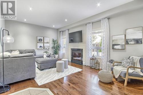 127 Decourcy-Ireland Circle, Ajax, ON - Indoor Photo Showing Living Room With Fireplace