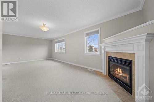 58 Queenston Drive, Ottawa, ON - Indoor With Fireplace