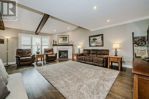 56 Napa Lane, Hamilton, ON - Indoor Photo Showing Living Room With Fireplace