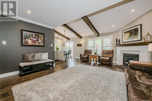 56 Napa Lane, Hamilton, ON - Indoor Photo Showing Living Room With Fireplace