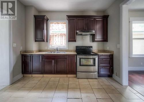 221 Grand River Avenue, Brantford, ON - Indoor Photo Showing Kitchen With Double Sink