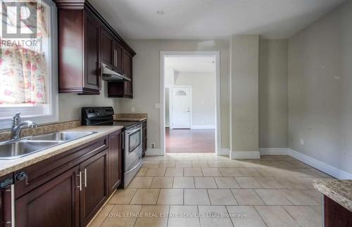 221 Grand River Avenue, Brantford, ON - Indoor Photo Showing Kitchen With Double Sink