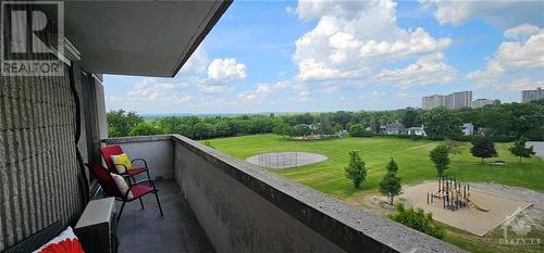 The balcony is just over 20 feet long and a great spot to take in the view and the morning sun. - 2625-501 Regina Street, Ottawa, ON - Outdoor With View