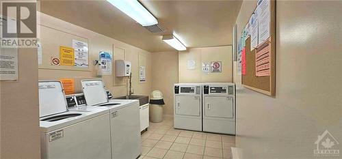 Having the laundry room just down the hallway on the same floor is a real bonus. - 2625-501 Regina Street, Ottawa, ON - Indoor Photo Showing Laundry Room