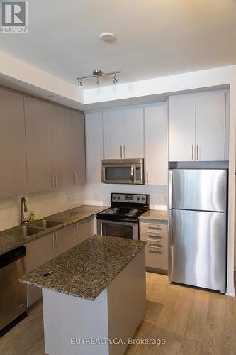 110 - 85 Duke Street, Kitchener, ON - Indoor Photo Showing Kitchen With Stainless Steel Kitchen With Double Sink With Upgraded Kitchen