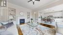 105 Bridgepointe Court, Aurora, ON  - Indoor Photo Showing Living Room With Fireplace 