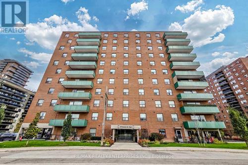 101 - 49 Queen Street E, Mississauga, ON - Outdoor With Balcony With Facade