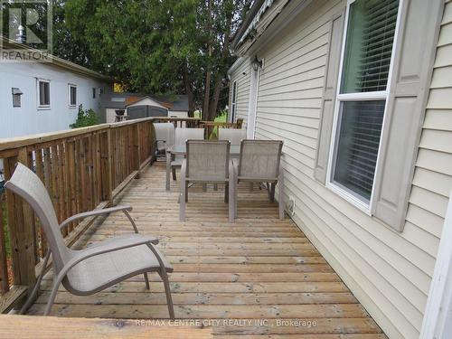 deck with remote awning - 116 - 2189 Dundas Street E, London, ON - Outdoor With Deck Patio Veranda With Exterior